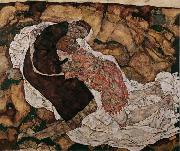 Egon Schiele Death and Maiden (mk12) oil painting on canvas